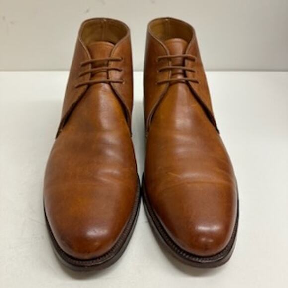 VERY GOOD Crockett & Jones x Peal & Co. x Brooks Brothers Chukka Brown Calf 9 - Picture 1 of 15